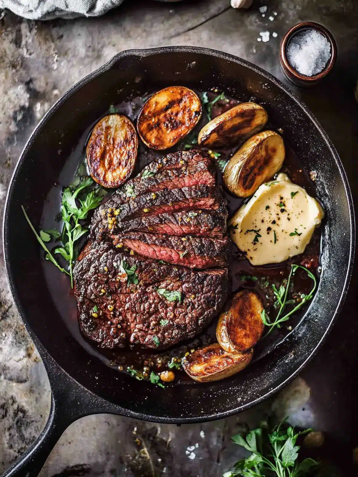 Savor Vegan Steak with Garlic Butter for a Flavorful Feast 4 Vegan Steak with Garlic Butter