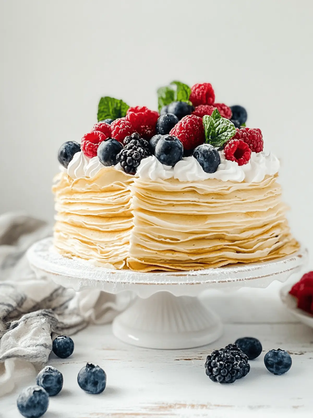 Irresistible Chantilly Crepe Cake: A Layered Dream Treat 2 Chantilly Crepe Cake