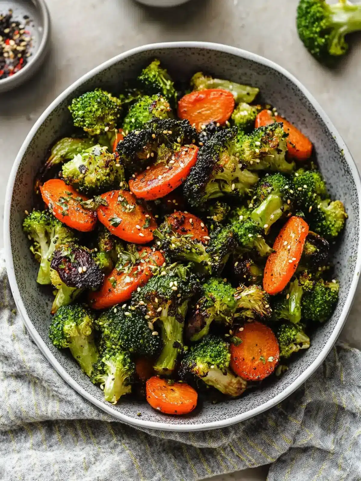 Sweet and Savory Roasted Broccoli & Carrots Delight 2 Roasted Broccoli & Carrots