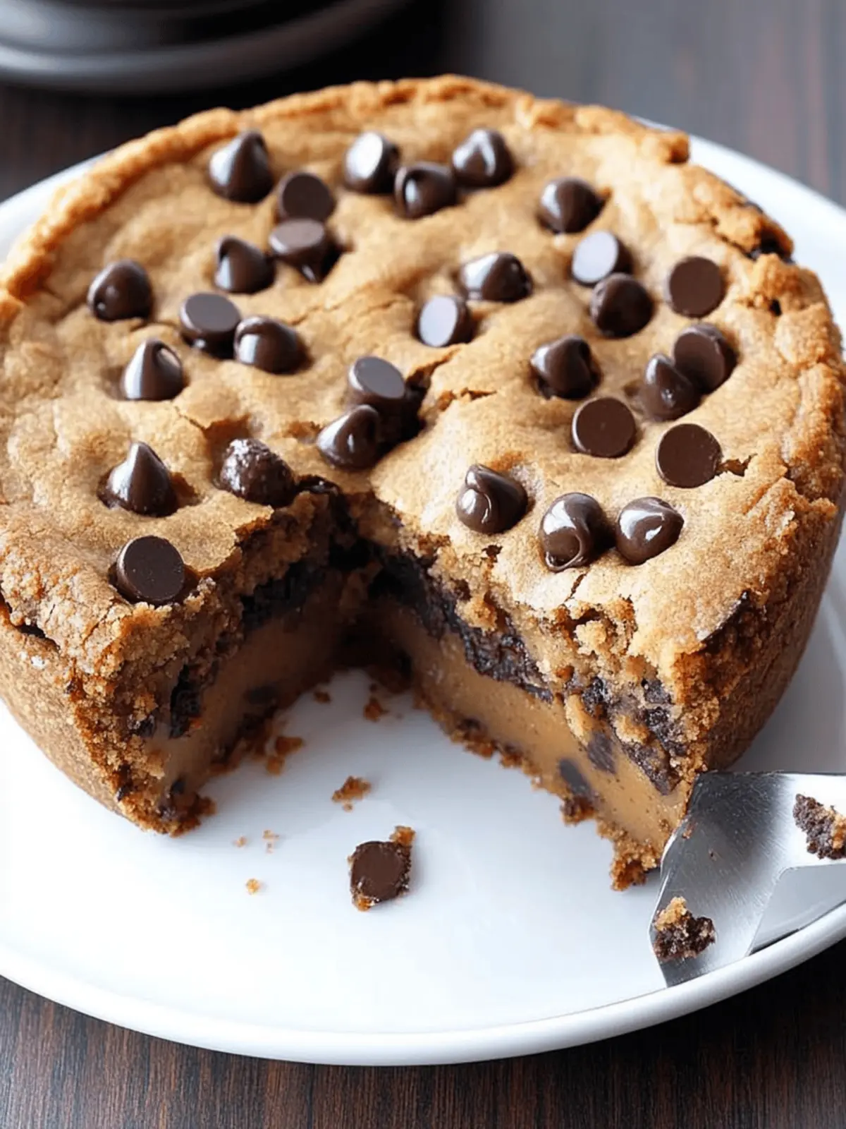 Decadent Healthy Chocolate Chip Cookie Pie Your New Favorite Dessert 3 Healthy Chocolate Chip Cookie Pie