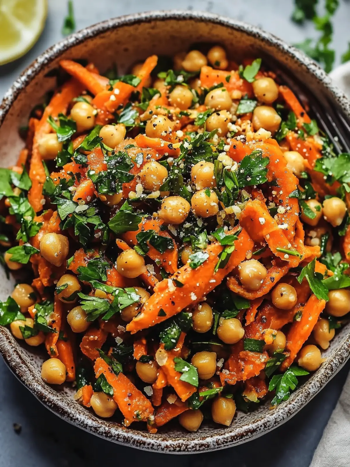 Moroccan Carrot Chickpea Salad: Fresh, Flavorful, and Easy! 2 Moroccan Carrot Chickpea Salad