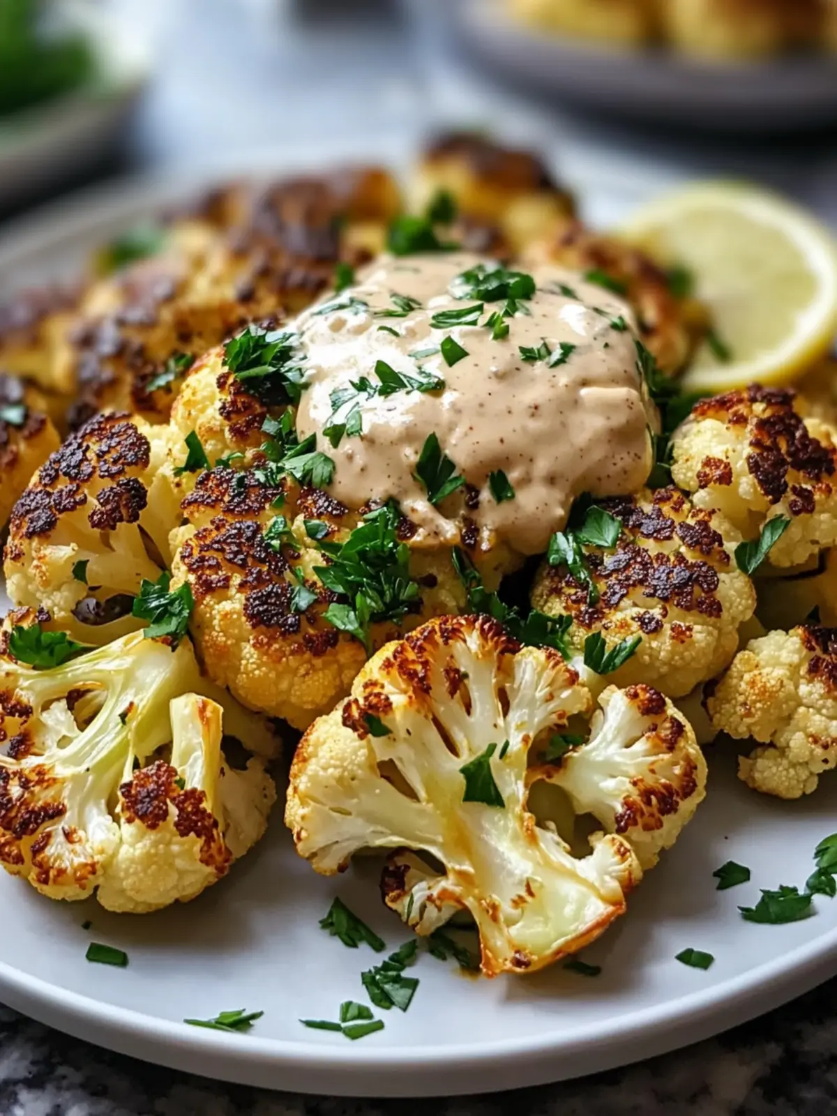 Lebanese Roasted Cauliflower with Tahini Sauce Recipe to Savor 4 Lebanese Roasted Cauliflower with Tahini Sauce Recipe
