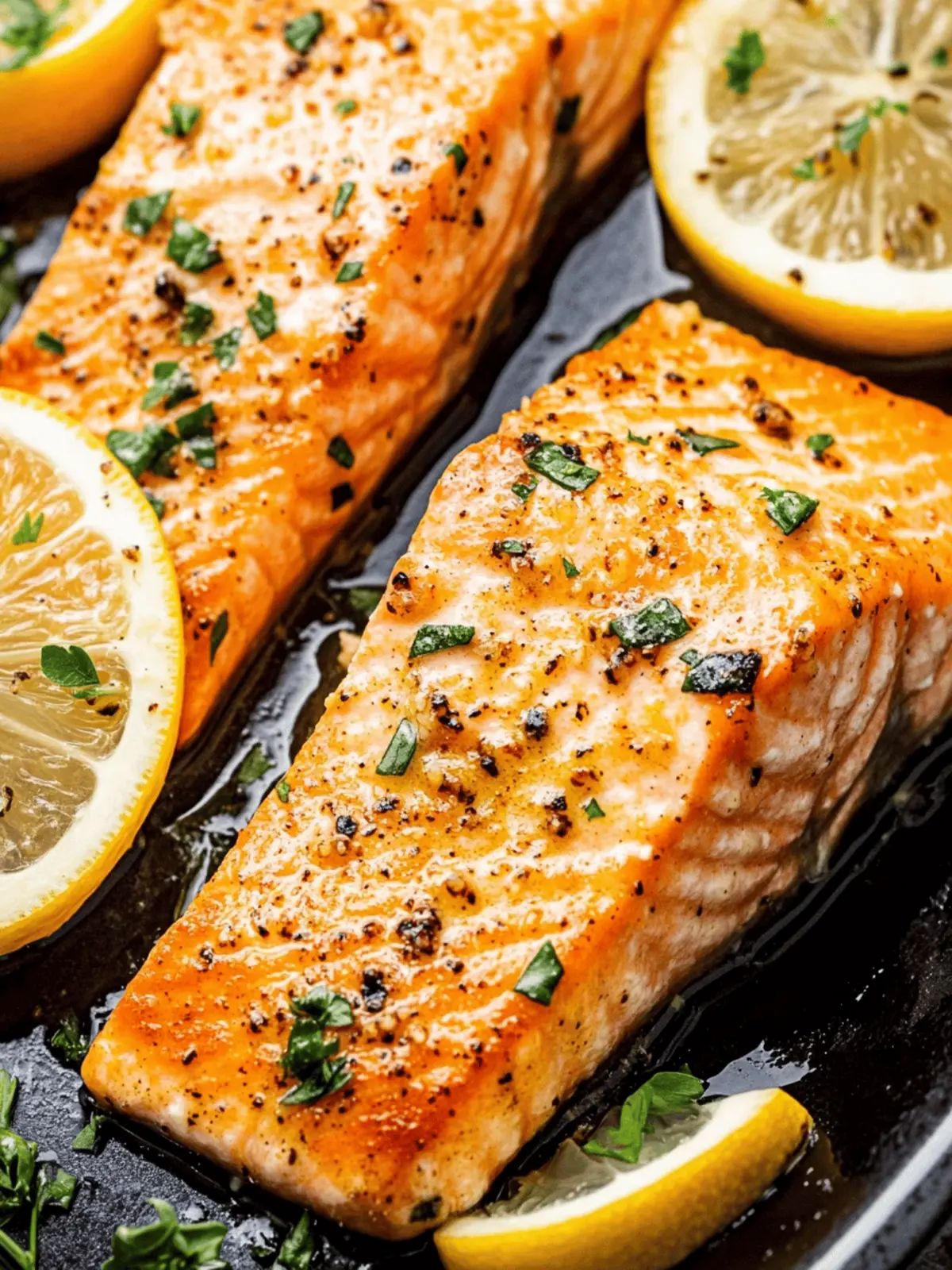 Savor Quick Garlic Butter Salmon with Zesty Lemon Twist 4 Garlic Butter Salmon