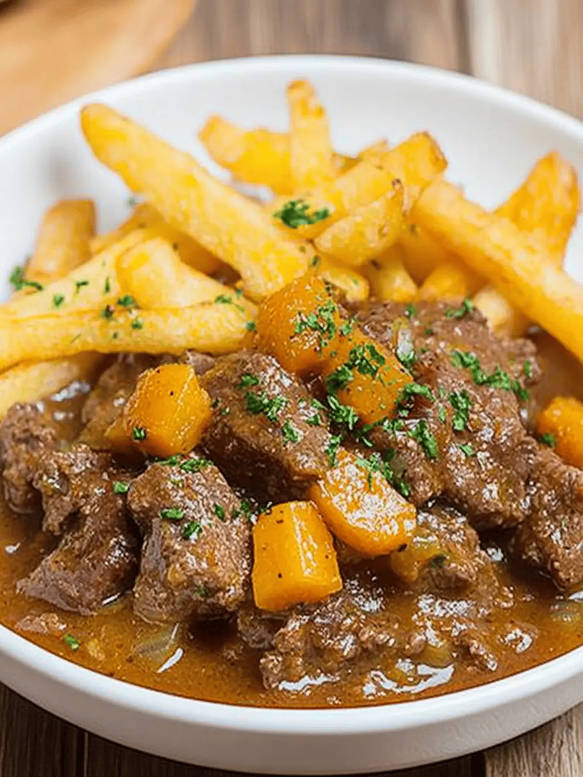 Cozy Up with Pumpkin Beer Beef Stew and Herbed Fries 2 Pumpkin Beer Beef Stew with Herbed Fries