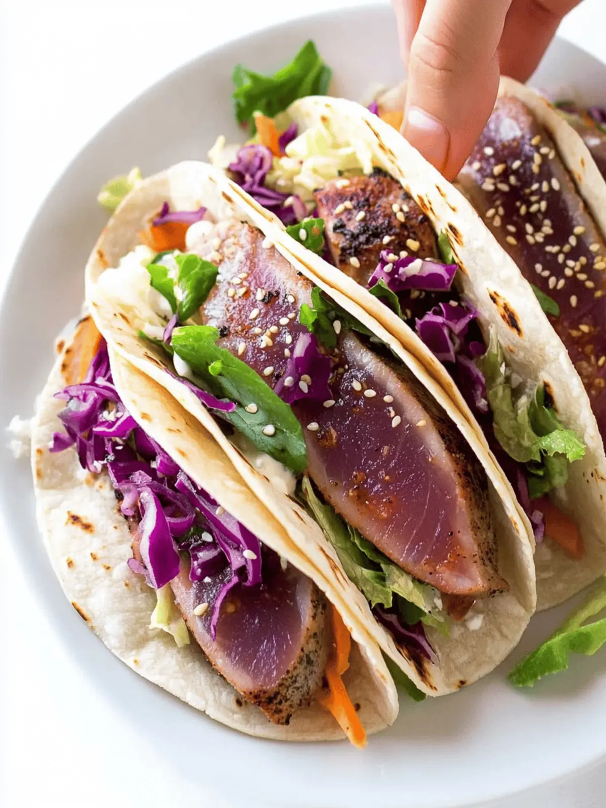 Ahi Tuna Tacos with Spicy Sriracha Mayo in Under 20 Minutes 2 Ahi Tuna Tacos