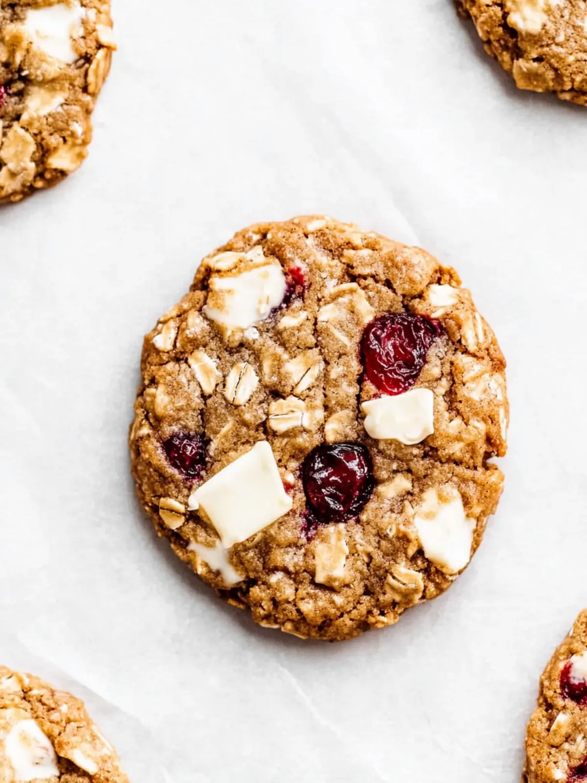 Chewy Cranberry and White Chocolate Oatmeal Cookies Delight 3 Chewy Cranberry and White Chocolate Oatmeal Cookies