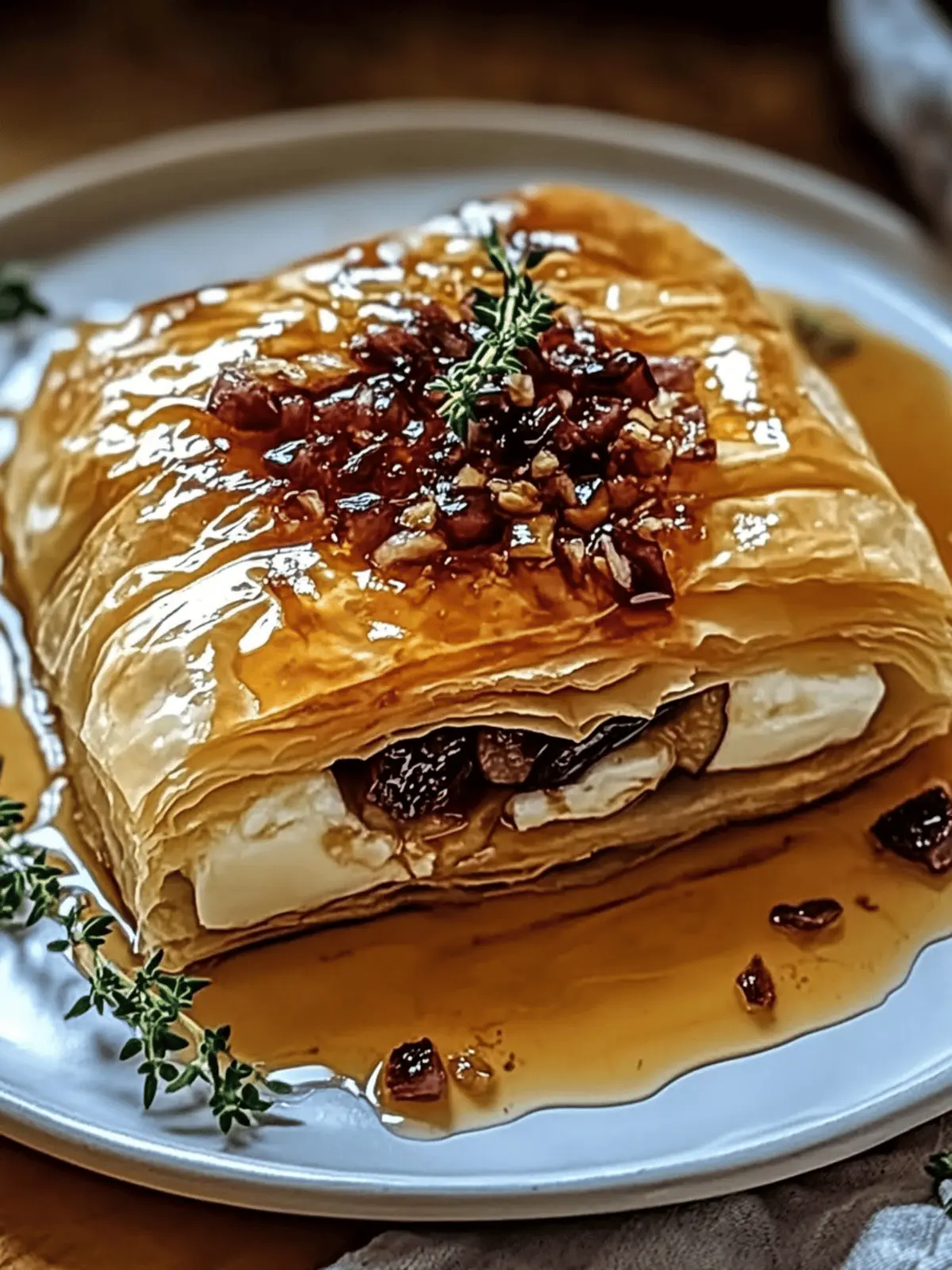 Gourmet Baked Brie in Puff Pastry with Honey and Fig Bliss 2 Baked Brie in Puff Pastry with Honey and Fig