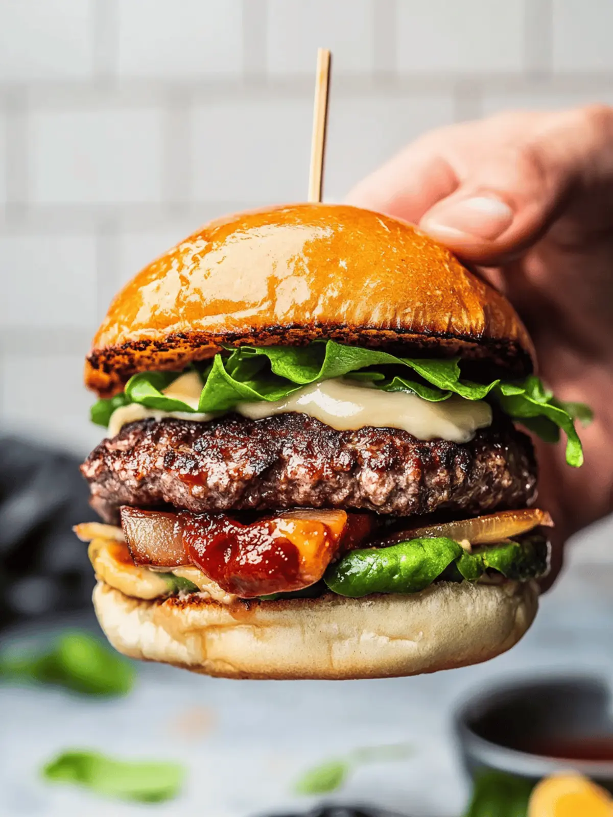 Irresistible California Burger with Sweet Bacon Jam Delight 4 California Burger