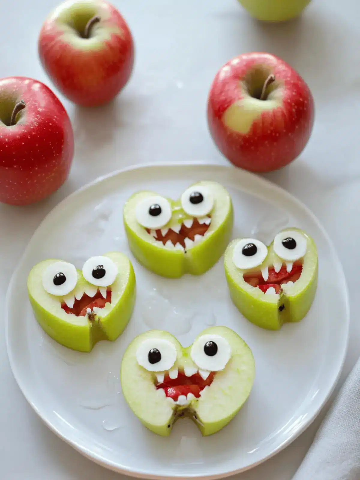 Silly Apple Bites: Fun Treats for Kids and Grown-Ups! 4 Silly Apple Bites