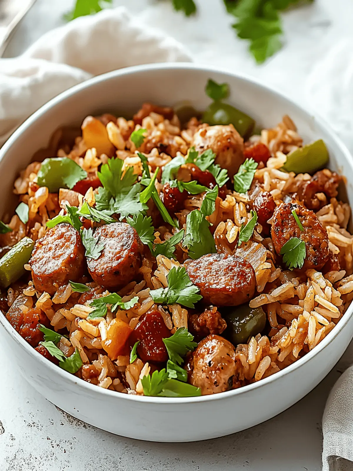 One-Pan Cajun Chicken Sausage & Rice for Flavorful Nights 4 One-Pan Cajun Chicken Sausage & Rice