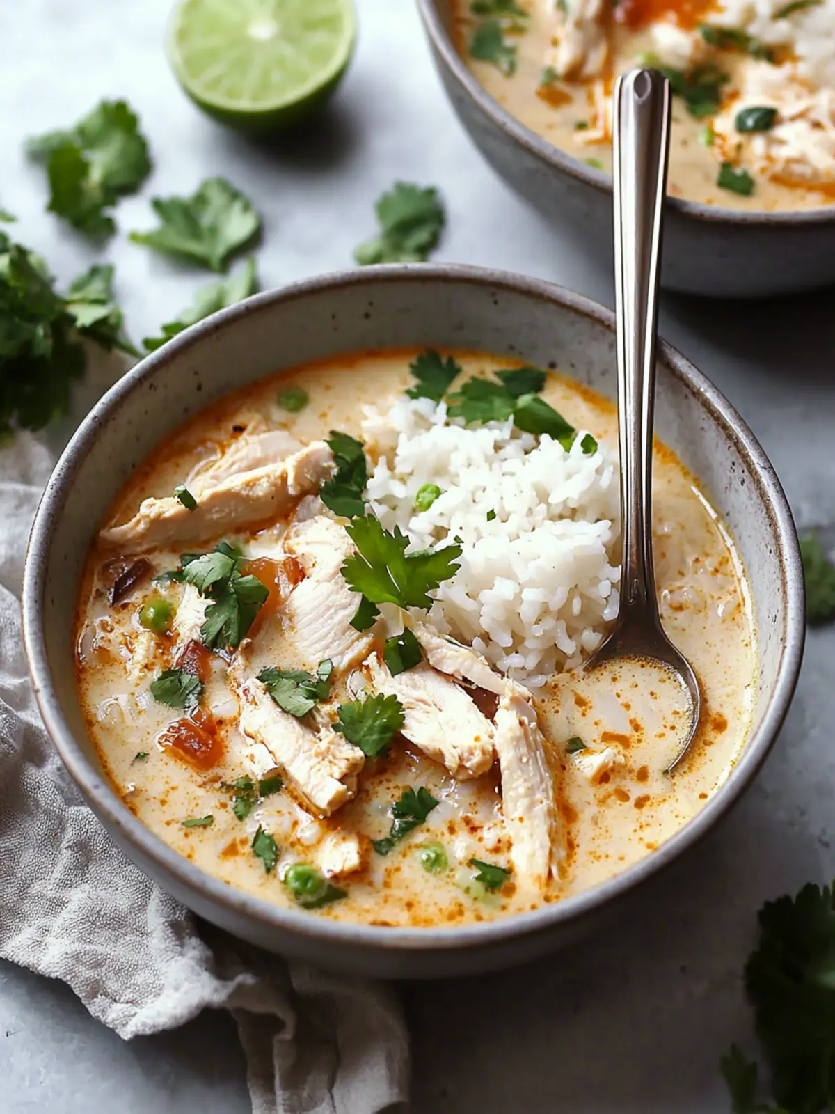 Savory Coconut Chicken Brothy Rice for Cozy Nights In 2 Savory Coconut Chicken Brothy Rice