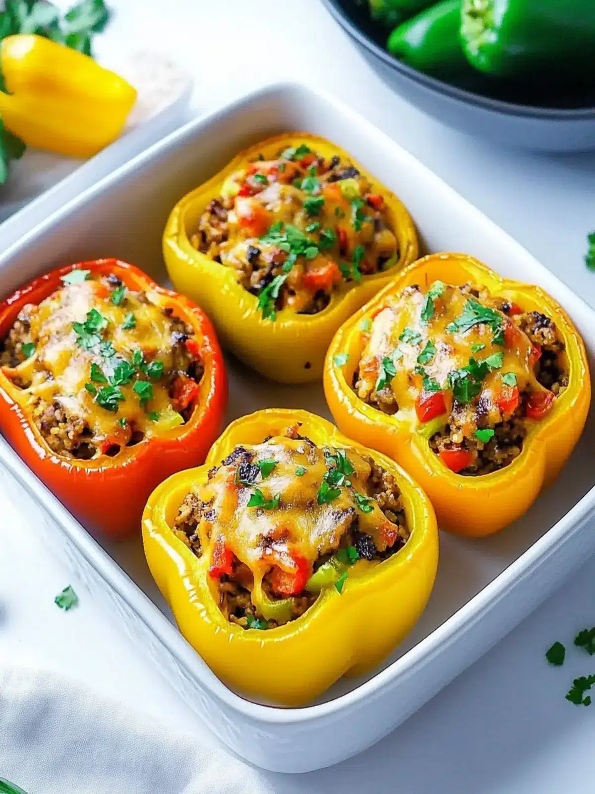 Easy Vegetarian Stuffed Bell Peppers for Flavor-Packed Meals 4 Easy Vegetarian Stuffed Bell Peppers