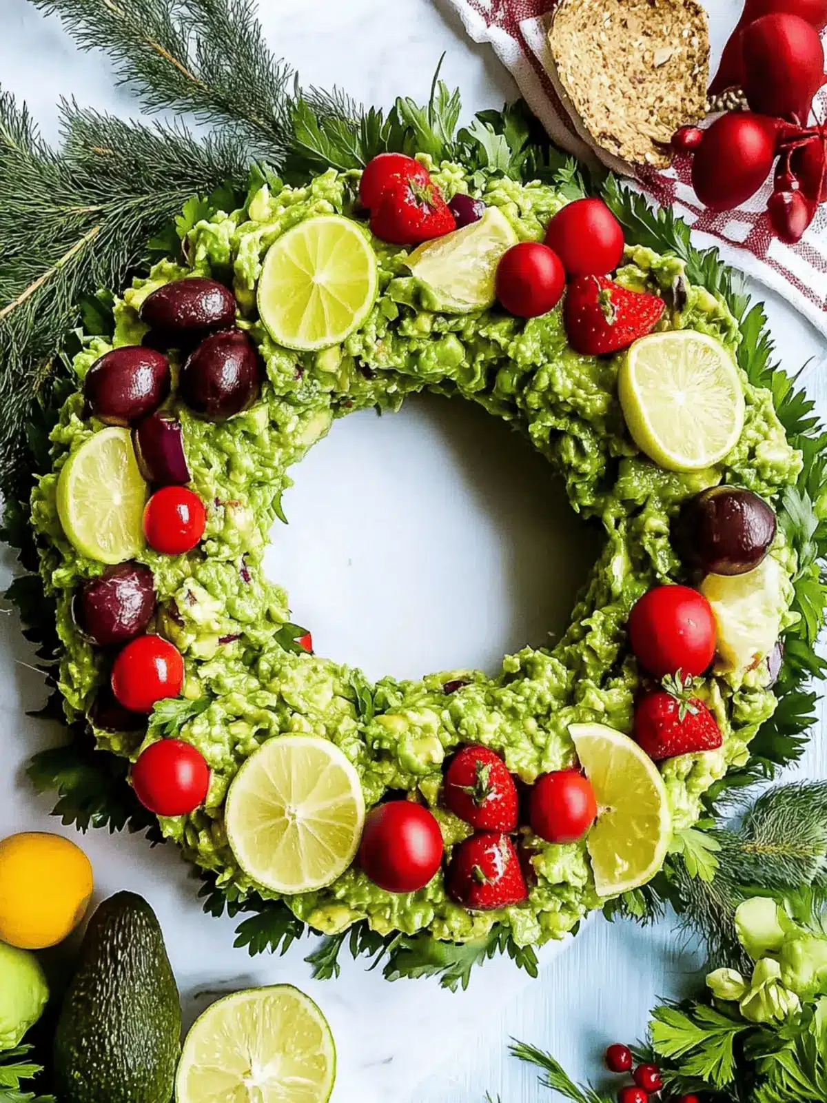 Festive Christmas Guacamole Wreath Appetizer To Wow Guests 2 Christmas Guacamole Wreath Appetizer