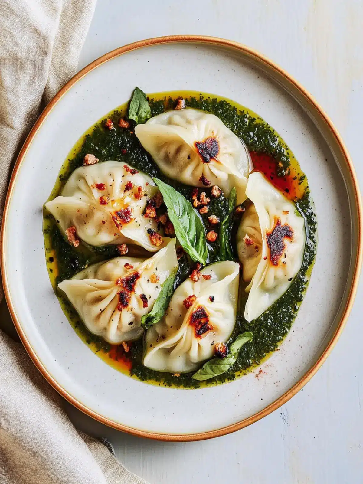 Lamb and Fennel Dumplings with Green Sauce for Flavor Lovers 4 Lamb and Fennel Dumplings with Green Sauce