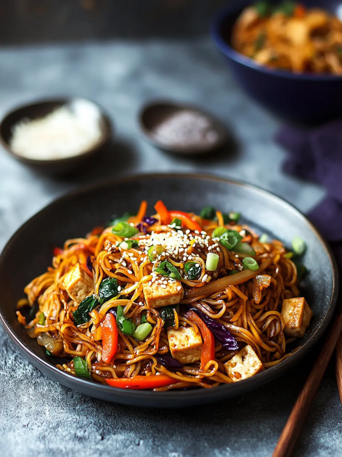 30-Minute Vegetable Tofu Lo Mein: Quick Plant-Based Delight 3 30-minutes Vegetable Tofu Lo Mein