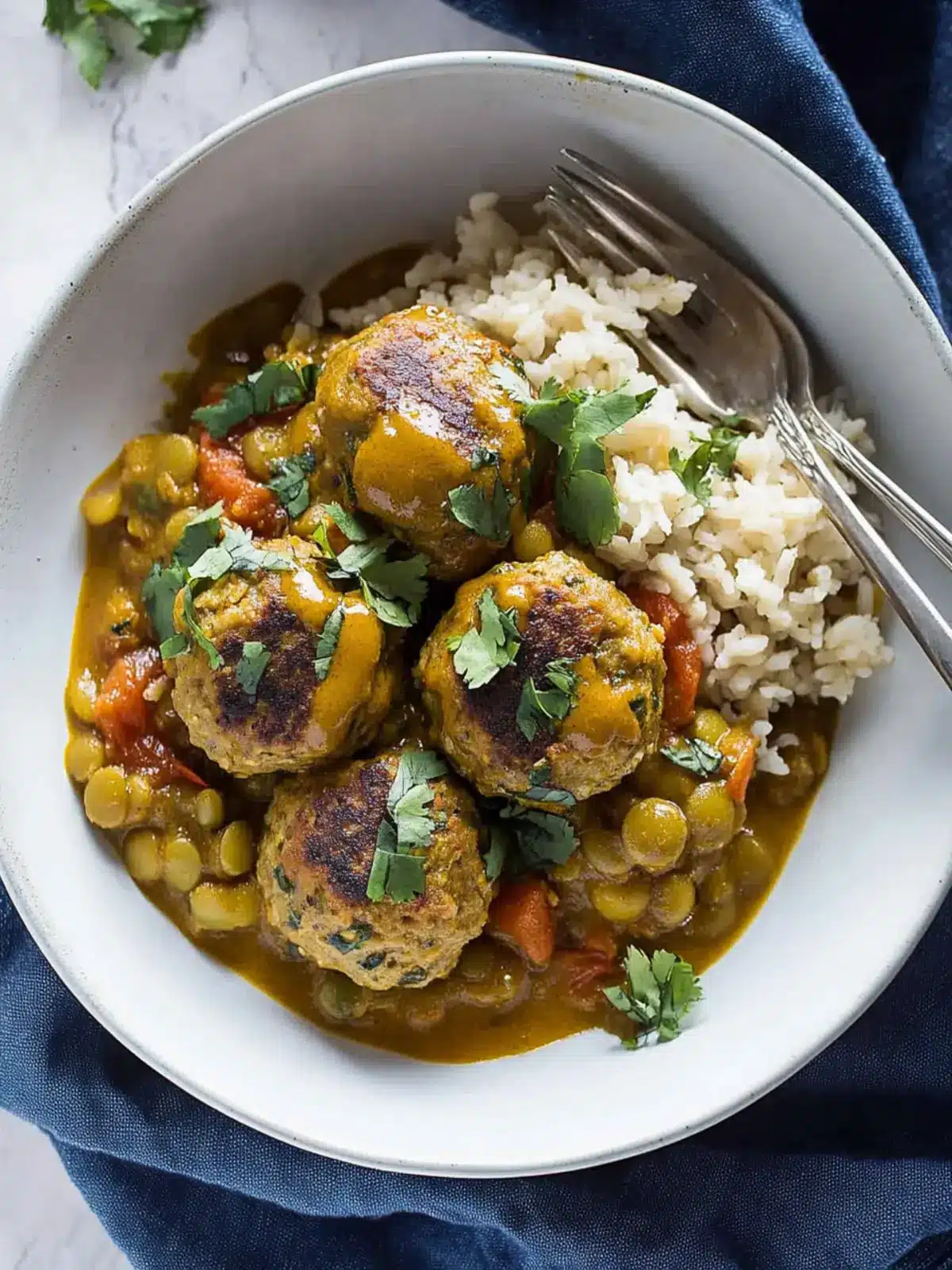 Lentil Meatballs with Curry Sauce: A Cozy, Flavorful Feast 3 Lentil Meatballs with Curry Sauce