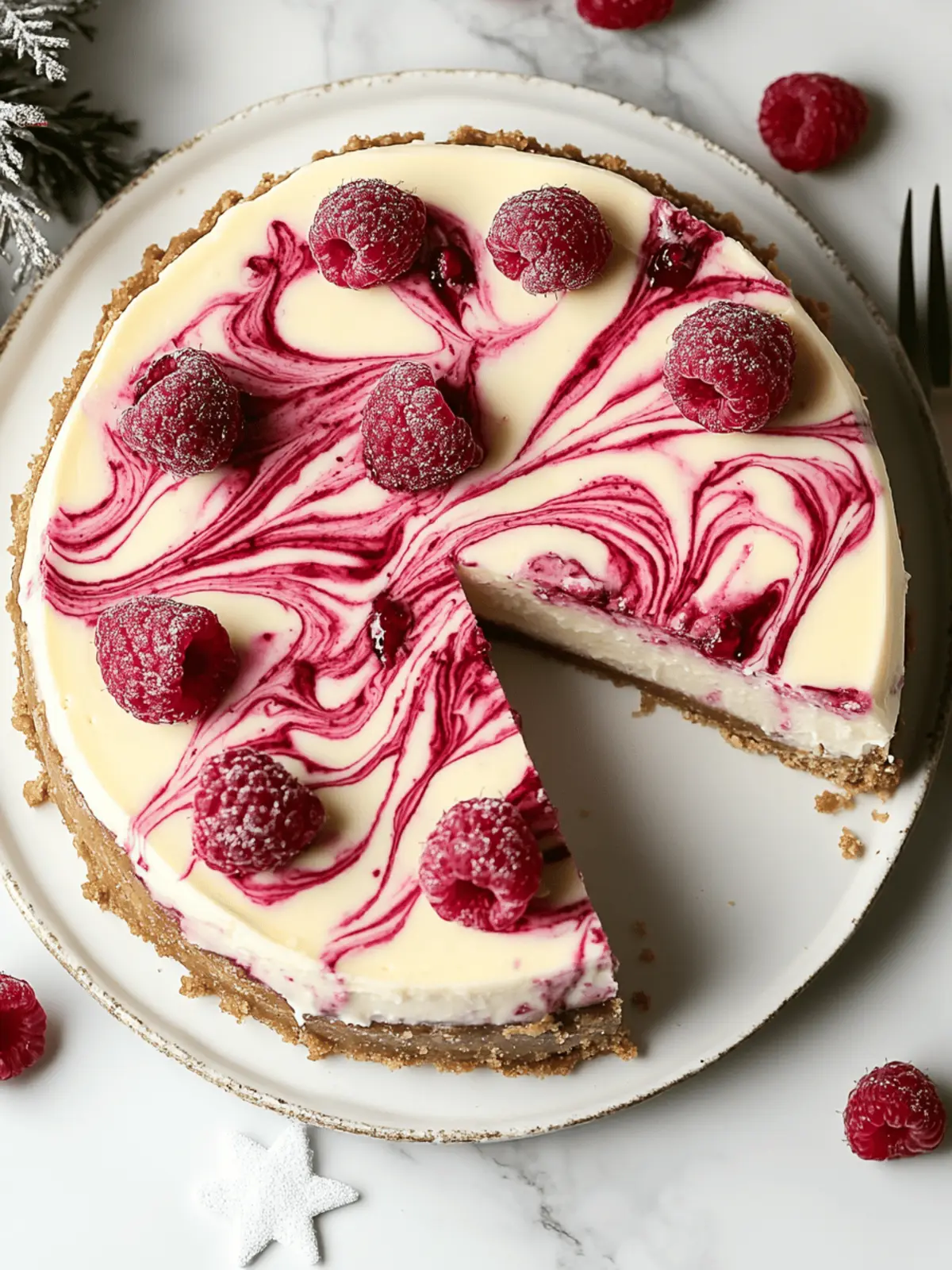 Velvety White Chocolate Raspberry Cheesecake Bliss 4 White Chocolate Raspberry Cheesecake
