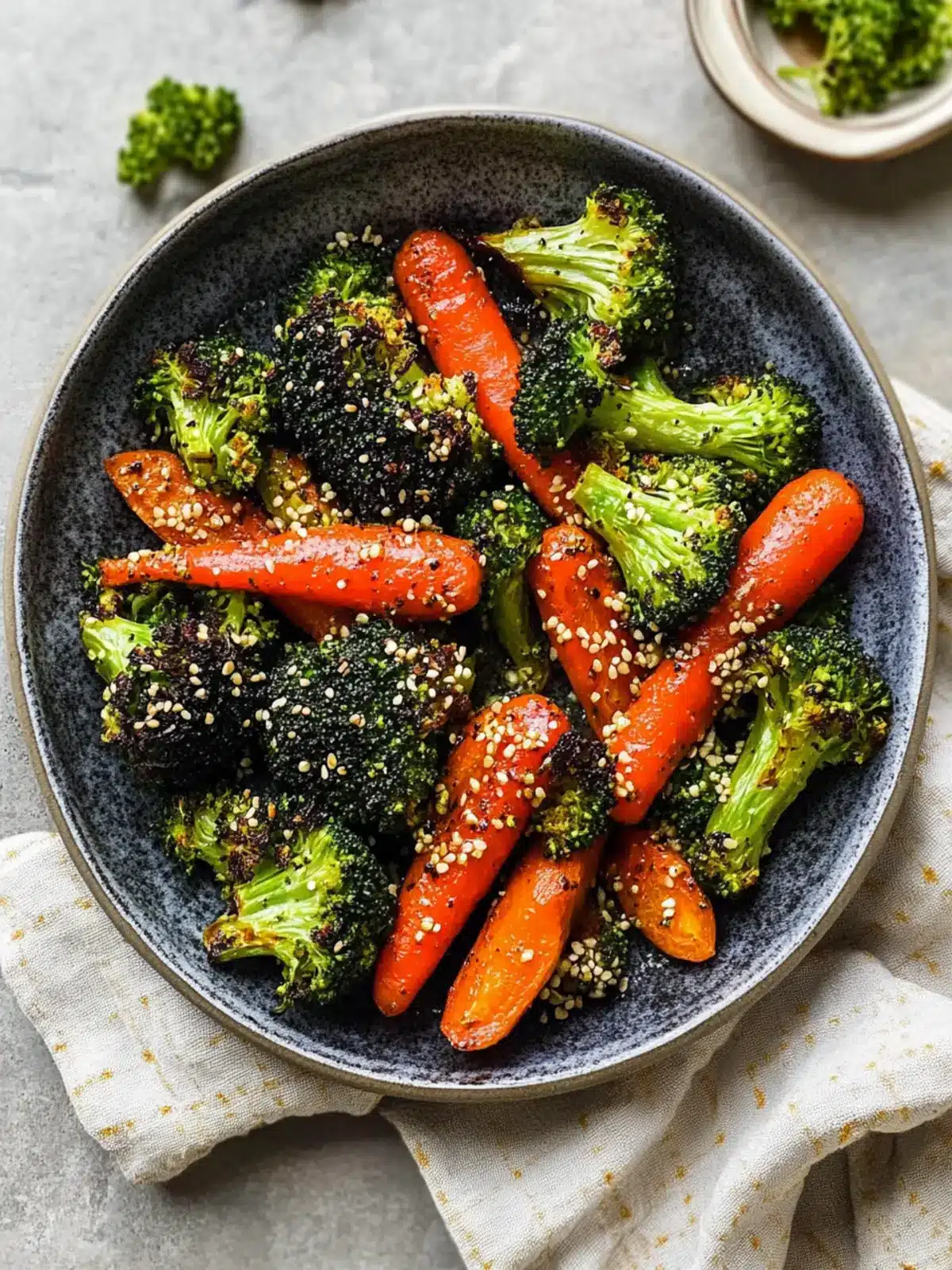 Sweet and Savory Roasted Broccoli & Carrots Delight 3 Roasted Broccoli & Carrots
