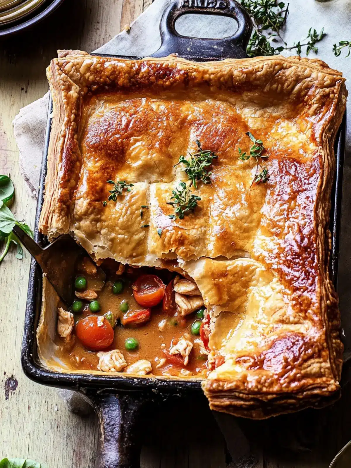 Skillet Tomato Cheddar Chicken Pot Pie for Cozy Nights 3 Skillet Tomato Cheddar Chicken Pot Pie