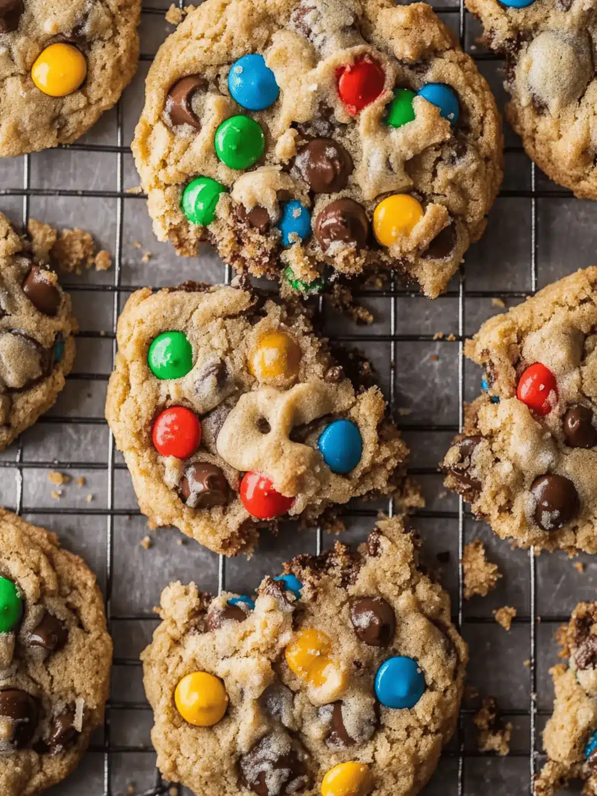 Yummy Monster Cookies Packed with Peanut Butter Bliss 2 Monster Cookies
