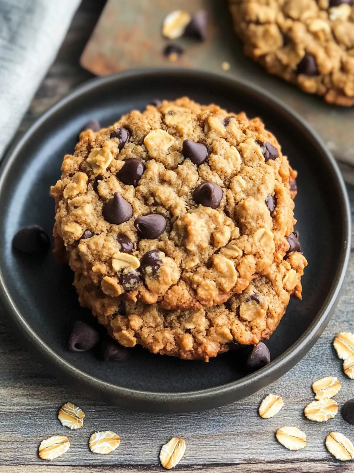 5-Ingredient Peanut Butter Oatmeal Chocolate Chip Cookies Delight 4 5-Ingredient Peanut Butter Oatmeal Chocolate Chip Cookies