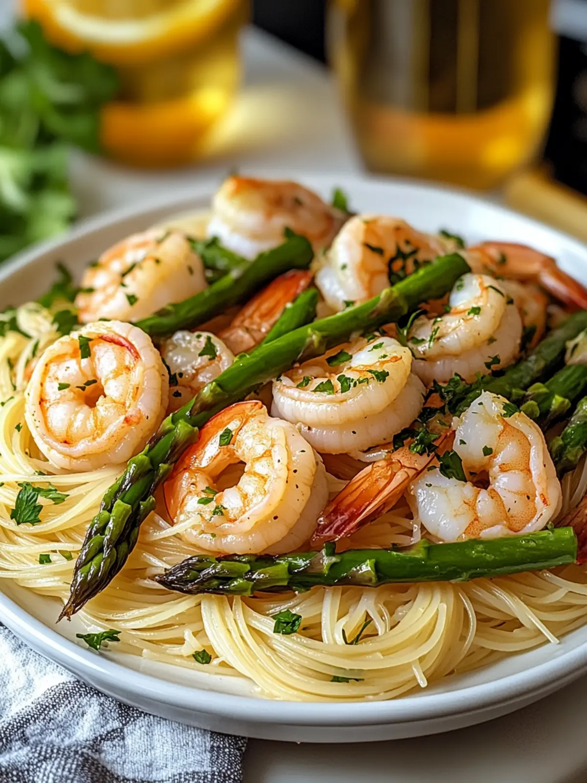 Delicious Asparagus Shrimp Angel Hair Pasta in Just 20 Minutes 3 Asparagus Shrimp Angel Hair Pasta