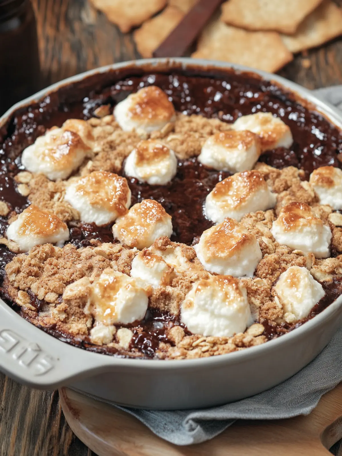 Campfire S'mores Cobbler No Fire Needed for Easy Indulgence 3 Campfire S mores Cobbler (No Fire Needed)