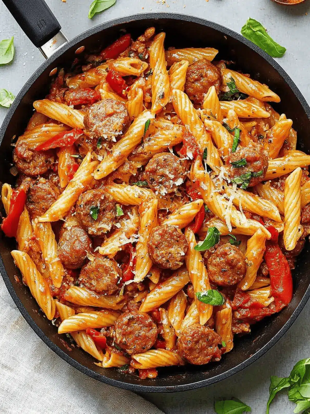 Satisfying Sausage Pasta Skillet Ready in 20 Minutes 3 Sausage Pasta Skillet