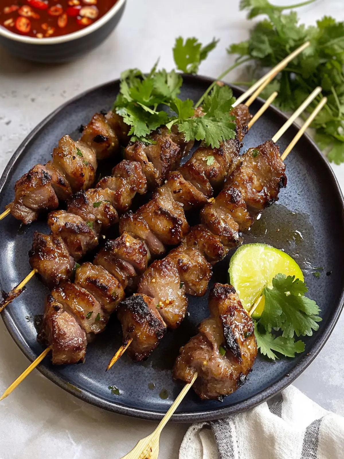 Savory Vietnamese Grilled Pork Skewers That Will Impress You 4 Vietnamese Grilled Pork Skewer