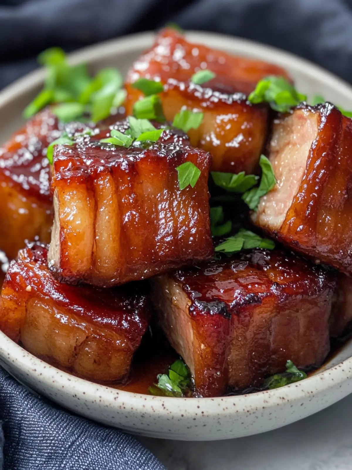 Honey Glazed Pork Belly in the Air Fryer for Crispy Bliss 2 Honey Glazed Pork Belly in the Air Fryer