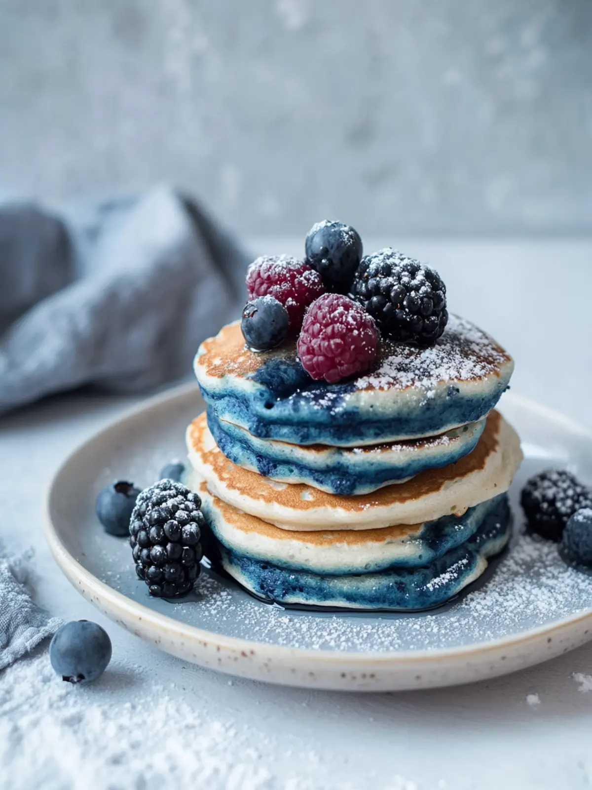 Fluffy Blue Spirulina Keto-Paleo Pancakes You ll Crave 3 Blue Spirulina Keto-Paleo Pancake