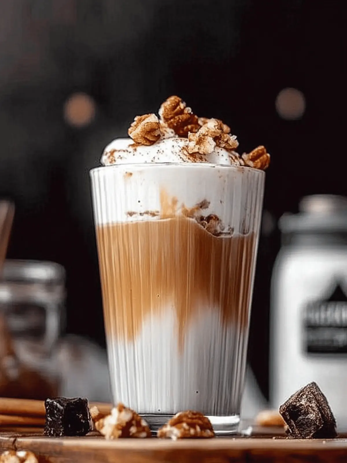 Iced Pecan Crunch Oatmilk Latte with Cold Foam Bliss 3 Iced Pecan Crunch Oatmilk Latte with Cold Foam