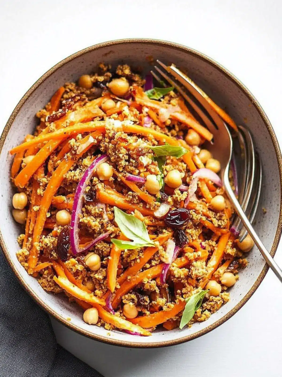 Zesty Carrot Salad with Aleppo Chickpeas & Date Vinaigrette 2 Carrot Salad with Aleppo Chickpeas & Date Vinaigrette