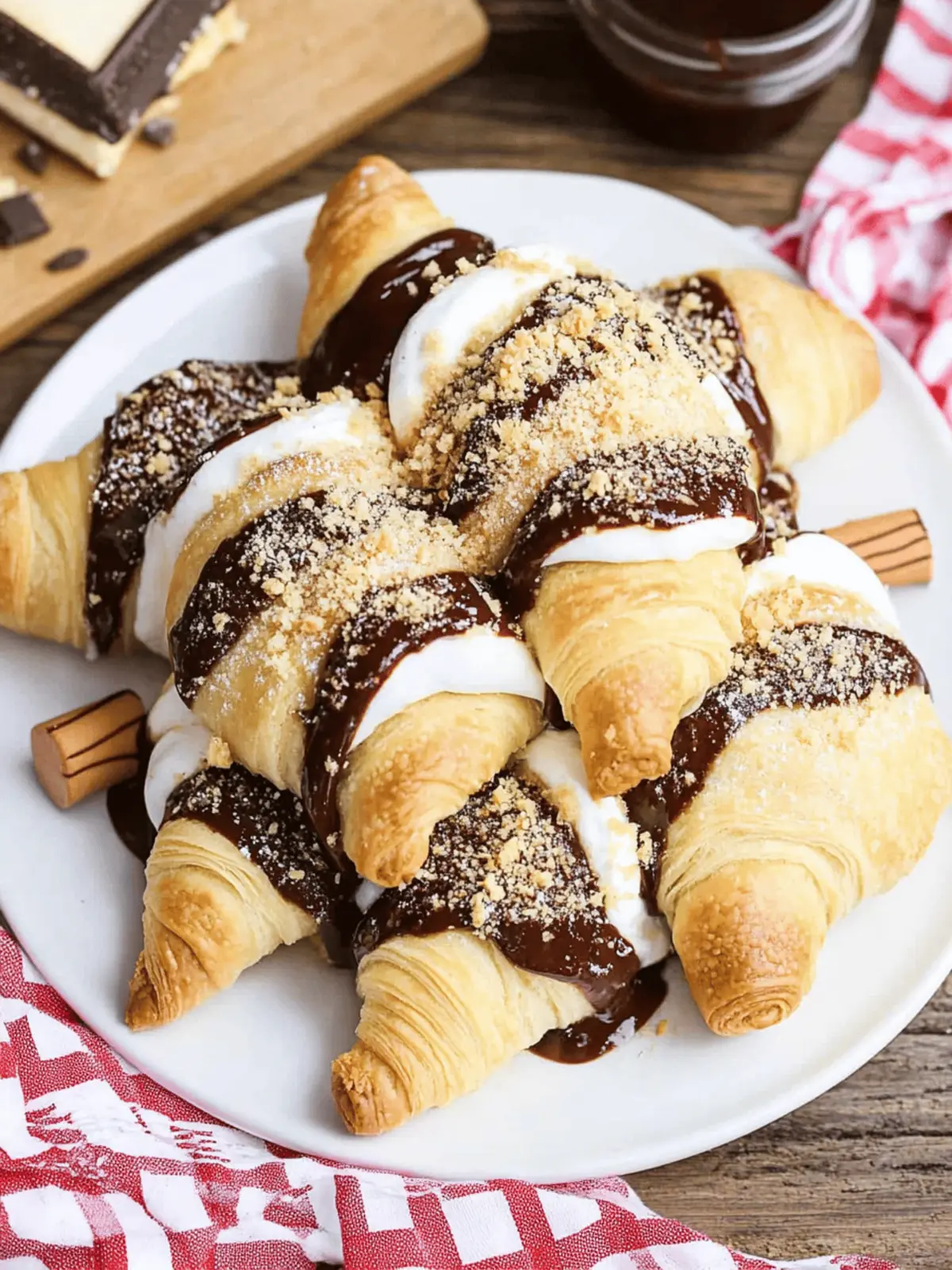 Indulge in S'mores Crescent Rolls for Sweet Nostalgia 4 S'mores Crescent Rolls