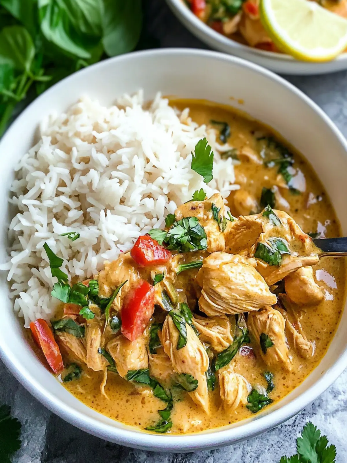 Savory Slow Cooker Thai Basil Chicken Curry for Busy Nights 2 Slow Cooker Thai Basil Chicken Curry