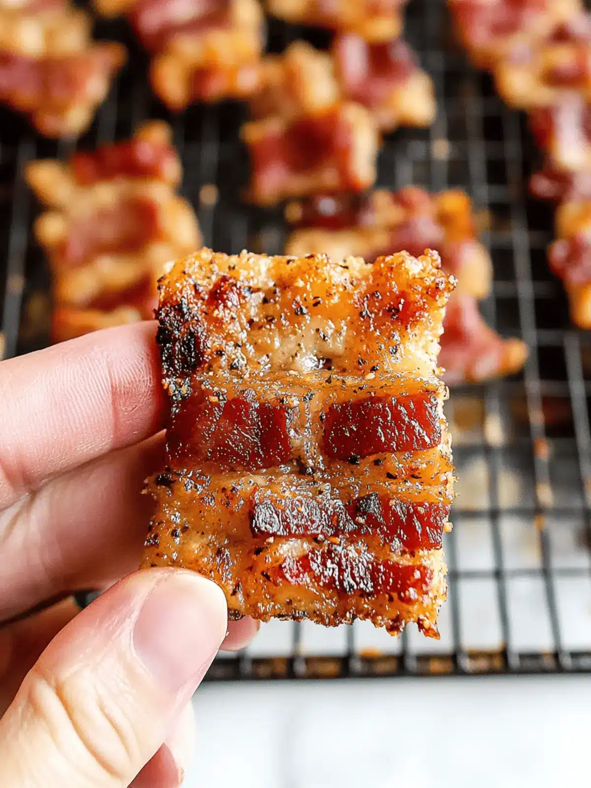 Parmesan Candied Bacon Crackers: The Ultimate Snack Bliss 4 Parmesan Candied Bacon Crackers