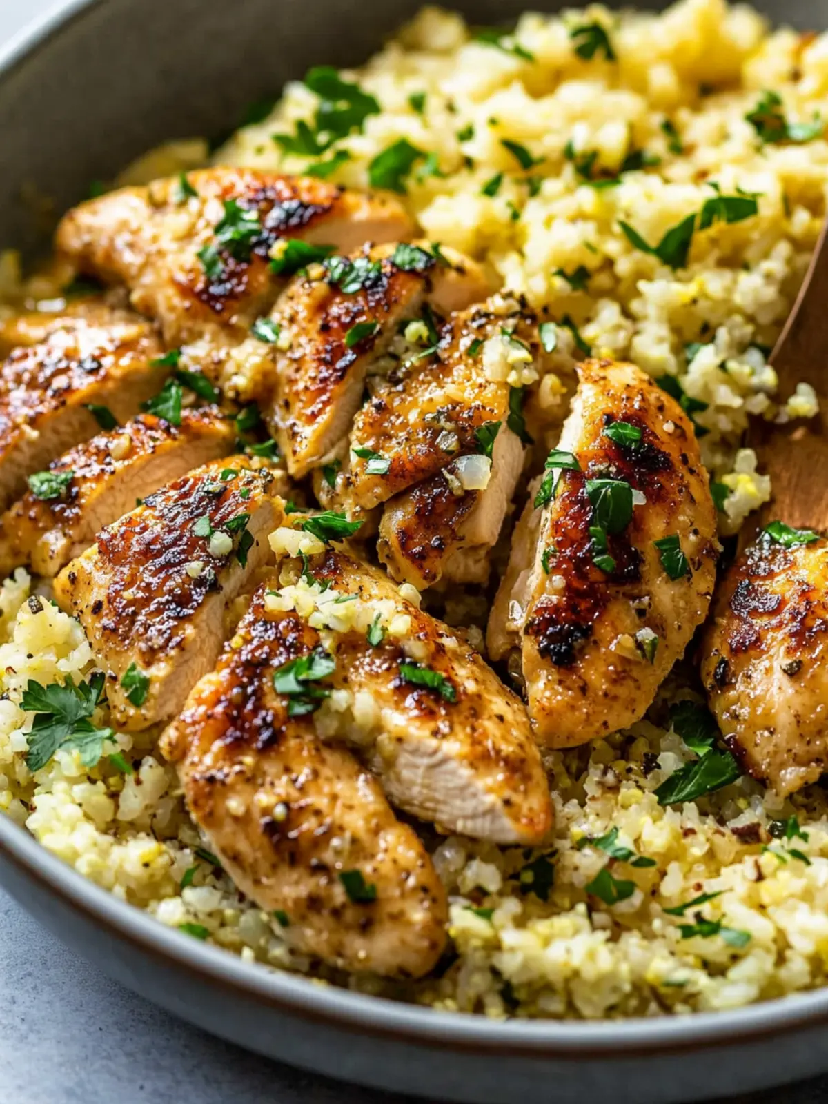 Garlic Butter Chicken with Cauliflower Rice: A Keto Delight 4 Garlic Butter Chicken with Cauliflower Rice