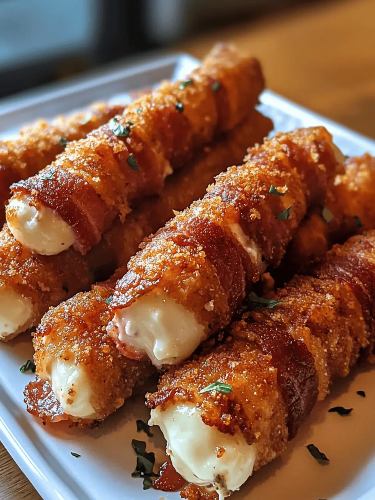 Spice Up Game Day with Nashville Hot Bacon Wrapped Mozzarella Sticks 2 Nashville Hot Bacon Wrapped Mozzarella Sticks