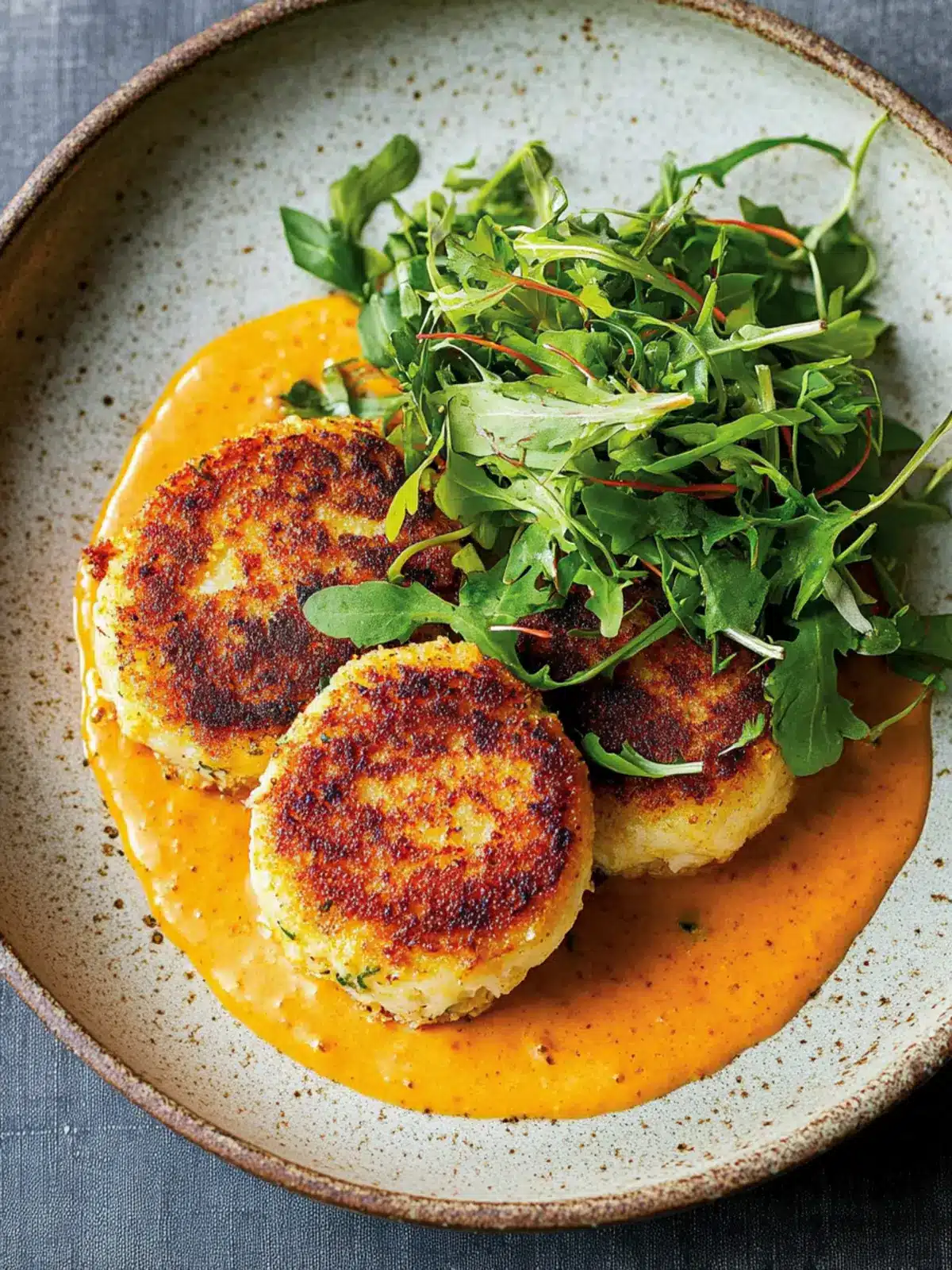 Savory Crab Cakes with Irresistible Katsu Curry Sauce 4 Crab Cakes with Katsu Curry Sauce