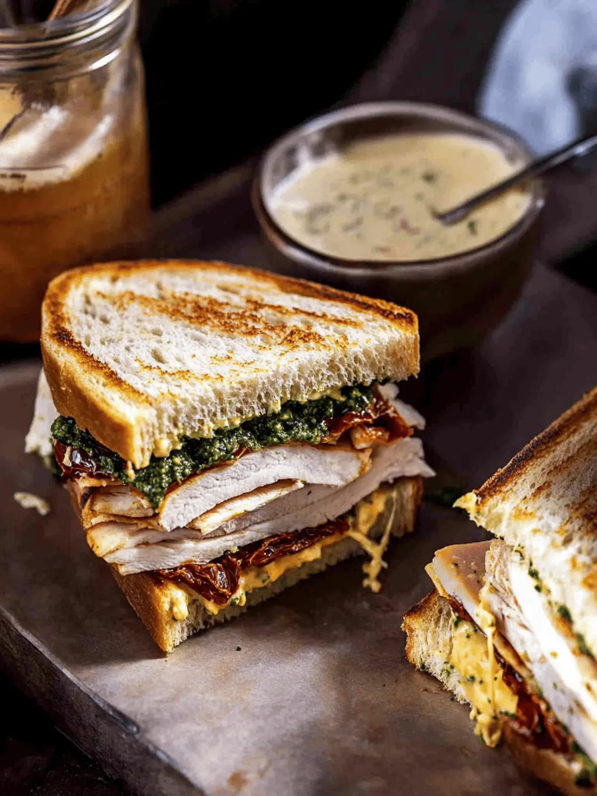 Irresistible Sun-Dried Tomato Pesto Turkey Sandwich Delight 3 Sun-dried Tomato Pesto Turkey Sandwich