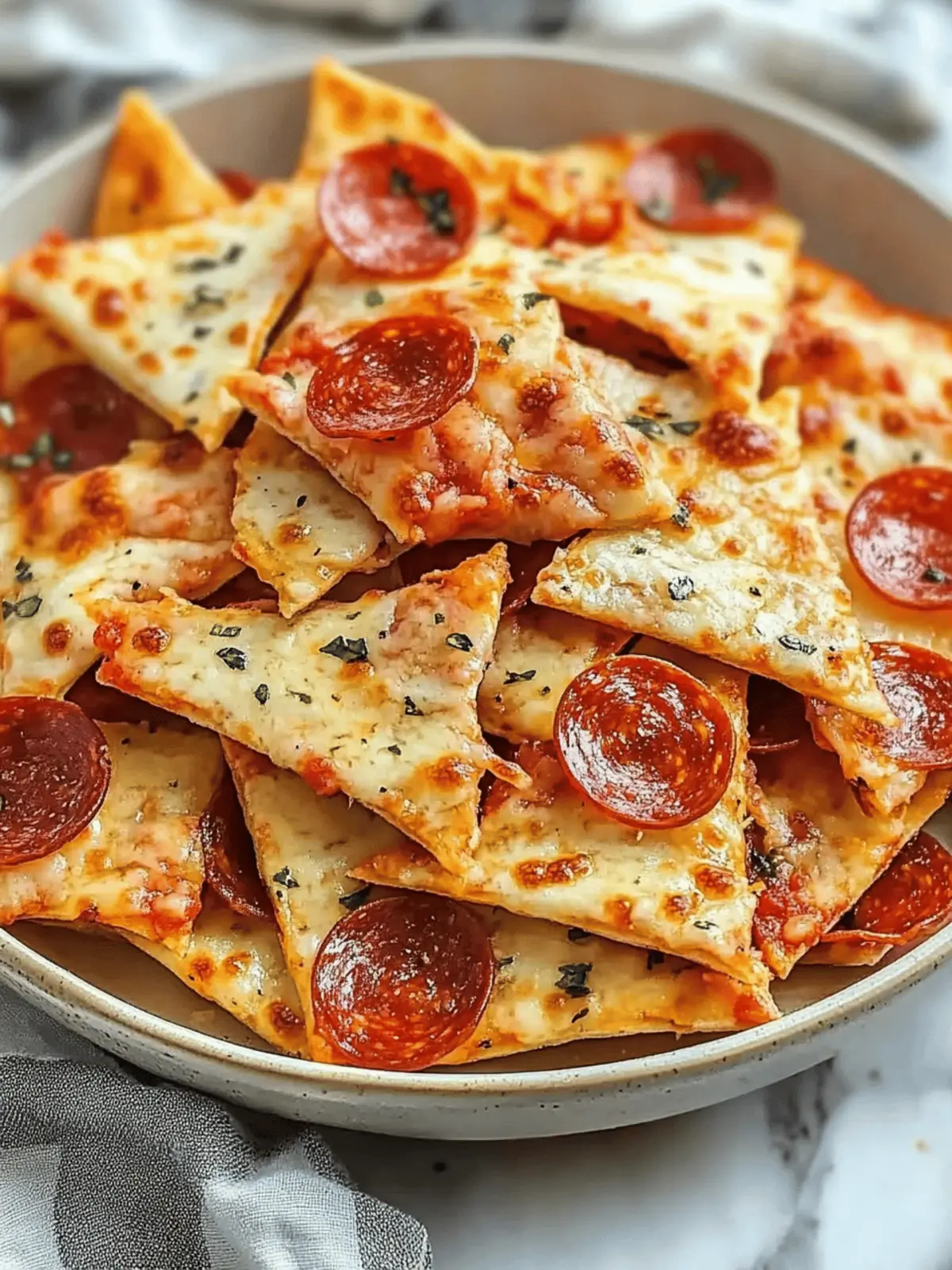 Crunchy 2 Ingredient Pizza Chips: Your Low-Carb Snack Fix 3 2 Ingredient Pizza Chips
