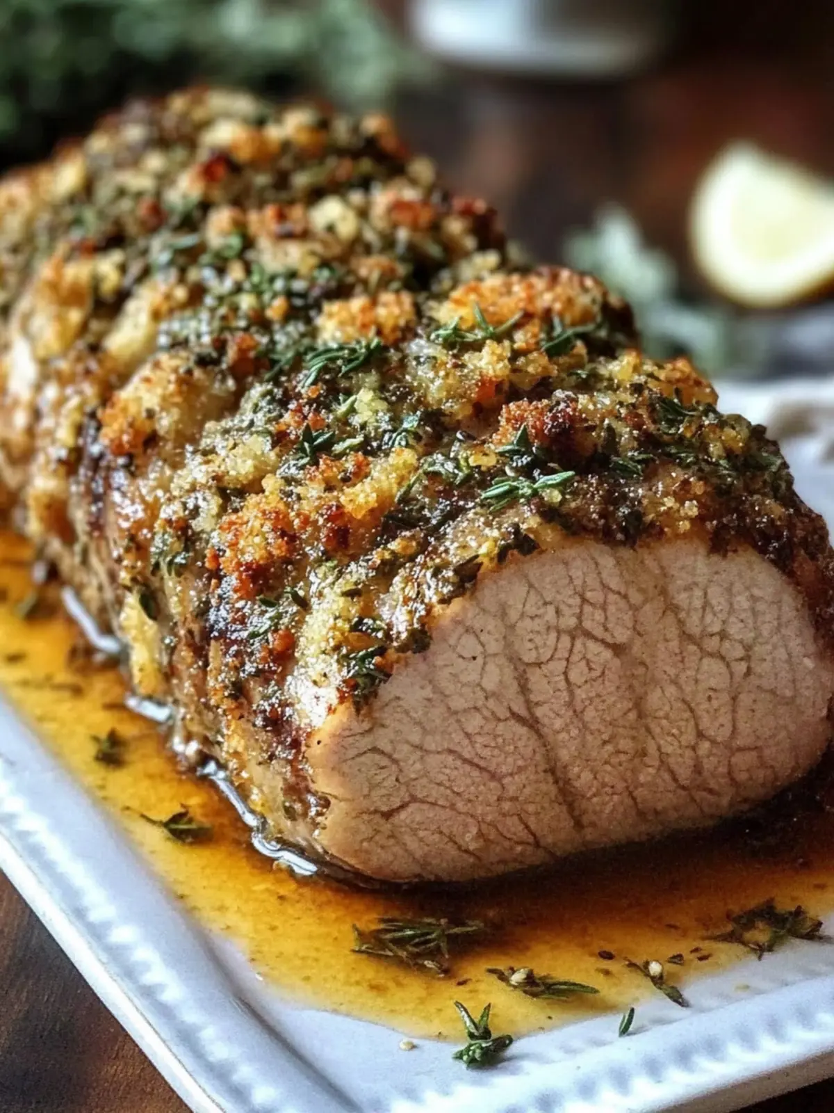 Herb Crusted Pork Loin Roast: A Juicy Delight for Dinner 2 Herb Crusted Pork Loin Roast