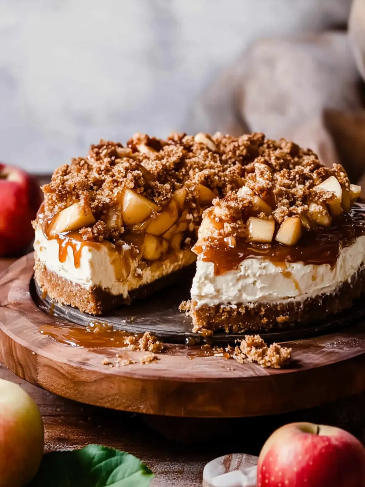 Salted Caramel Apple Pie Cheesecake for Cozy Gatherings 4 Salted Caramel Apple Pie Cheesecake