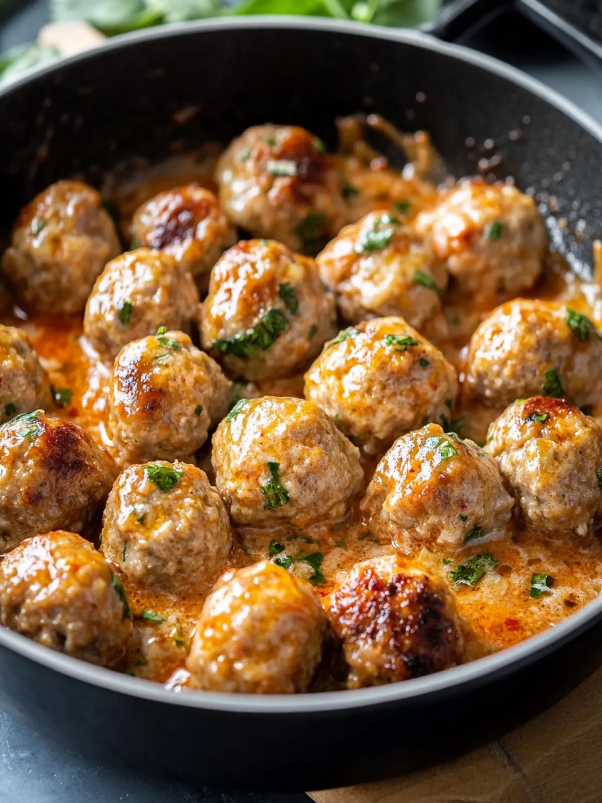 Marry Me Chicken Meatballs with Sun-Dried Tomato Sauce 3 Marry Me Chicken Meatballs