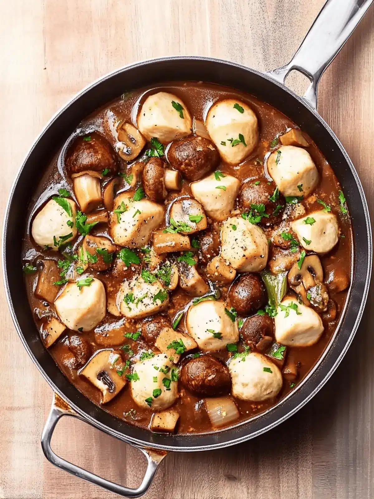 Hearty Mushroom Stew with Tofu & Dumplings for Comfort Nights 3 Mushroom stew