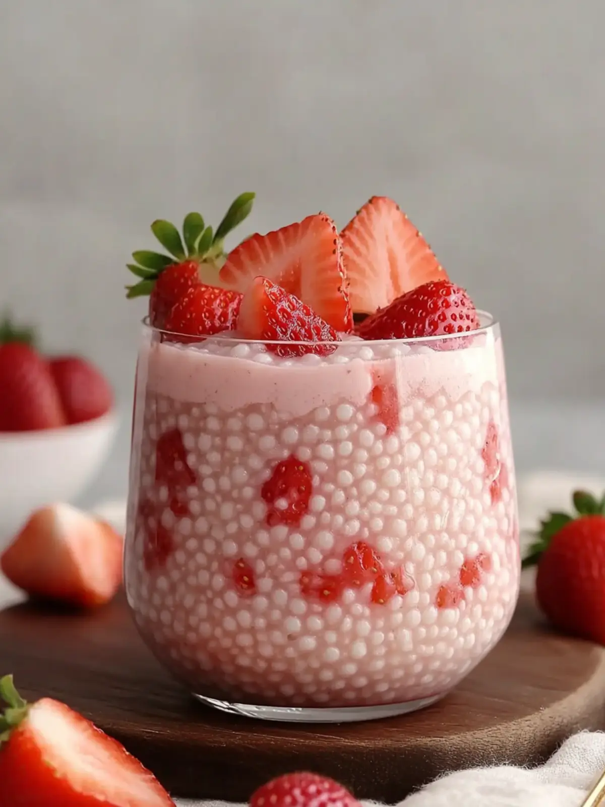 Easy Strawberry Sago Dessert with Coconut Milk Bliss 4 Easy Strawberry Sago Dessert with Coconut Milk