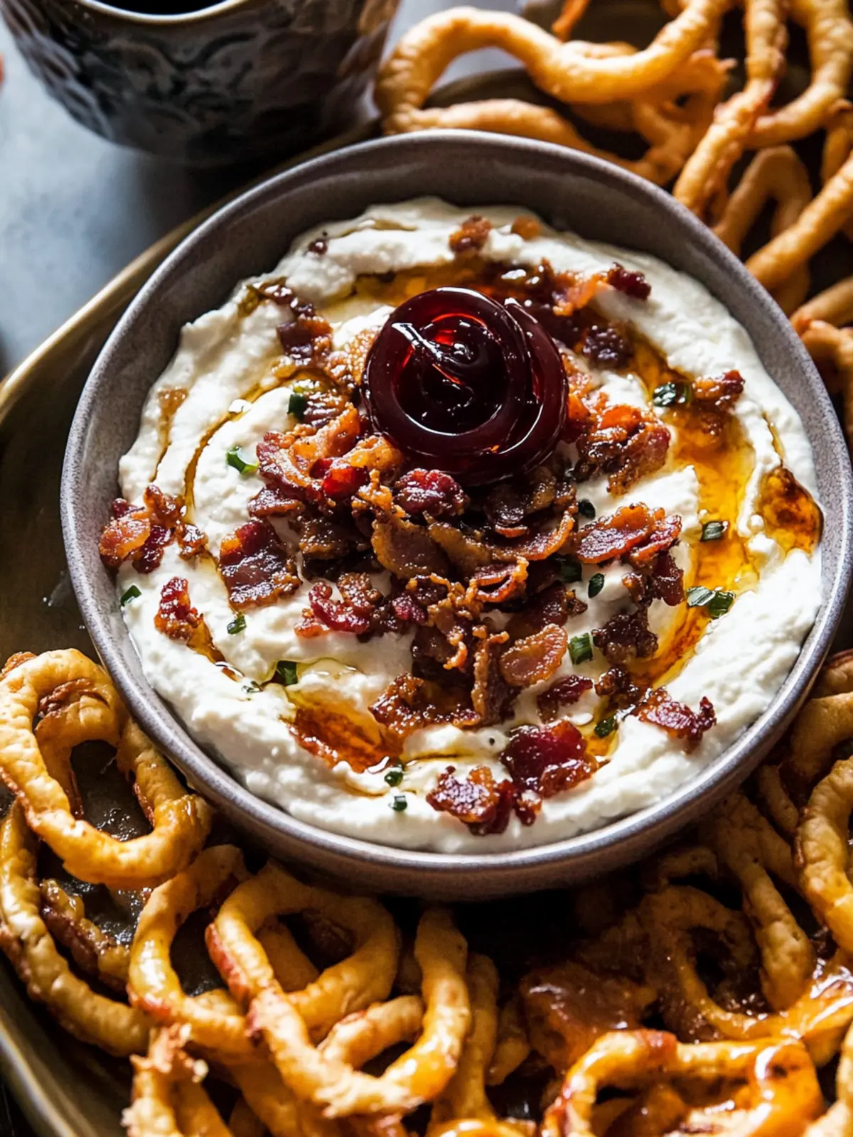 Whipped Goat Cheese Candied Bacon Dip for Irresistible Snacking 2 Whipped Goat Cheese Candied Bacon Dip