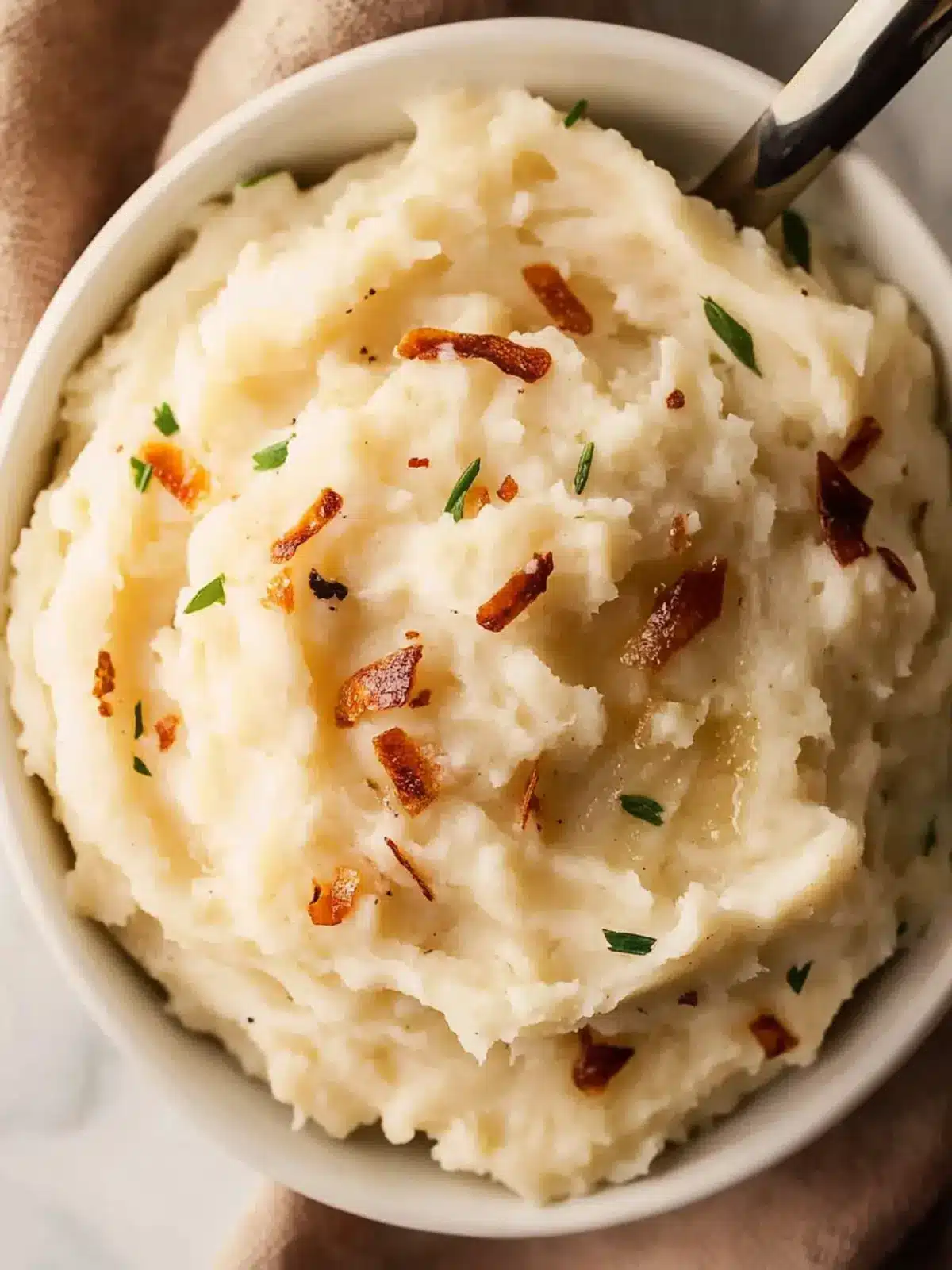 Creamy Boursin Mashed Potatoes with Crispy Shallots Bliss 2 Boursin Mashed Potatoes