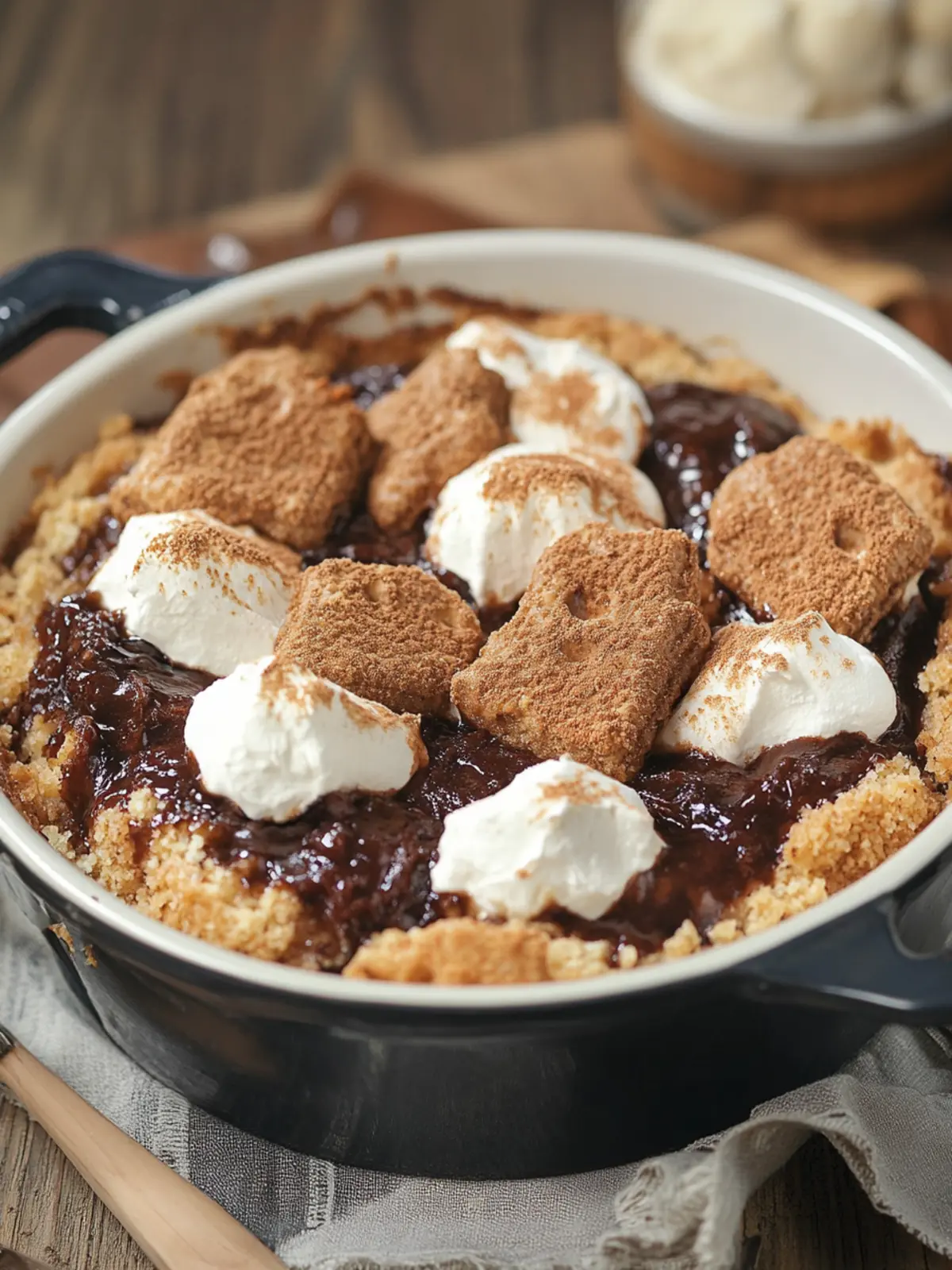 Campfire S'mores Cobbler No Fire Needed for Easy Indulgence 4 Campfire S mores Cobbler (No Fire Needed)