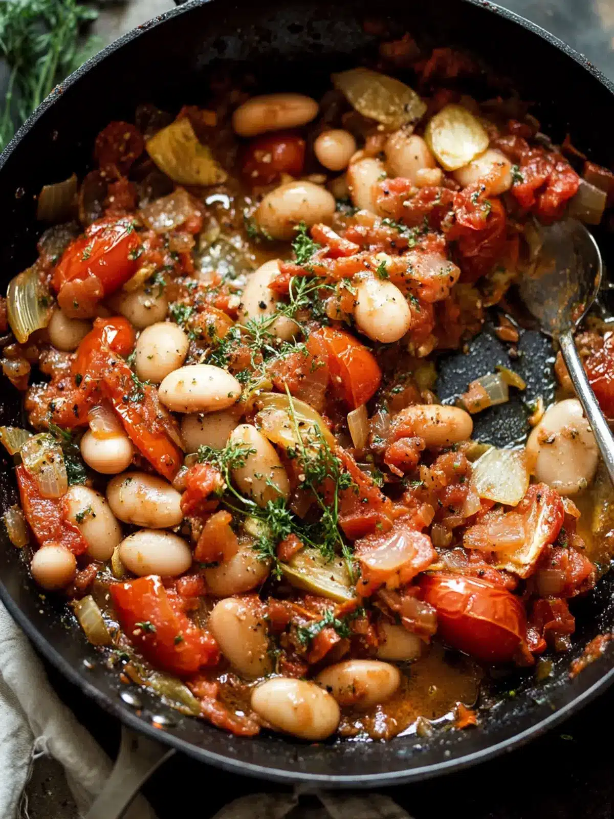 Caramelized Fennel, Tomato & Butter Bean Skillet Bliss 4 Caramelized Fennel, Tomato & Butter Bean Skillet